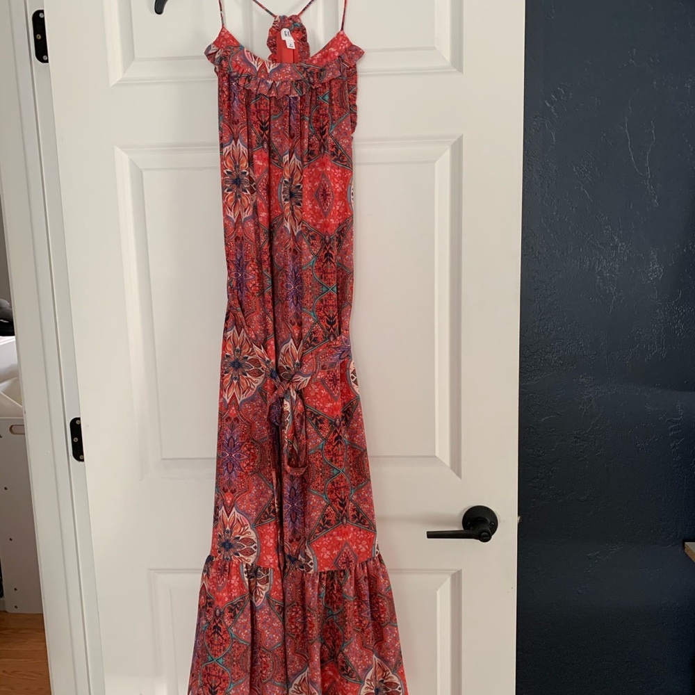 Pink Gap ruffle dress size Medium